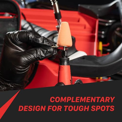 Maxshine Professional Mini Polisher with 5/8” Adaptor for Rotary Tools - Polish Car Headlamps, Brake Lights, Rims - Auto Detailing Tool for Paint Protection, Swirl & Scratch Repair, Glossy Shine - size: MN01 mini polisher