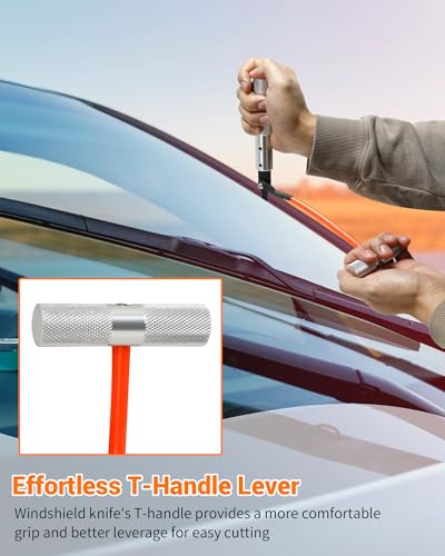Windshield Removal Tool, Windshield Stripper Knife Used to Separate The Glass from The Adhesive When Replacing A Car Windshield - color: Cutter knife