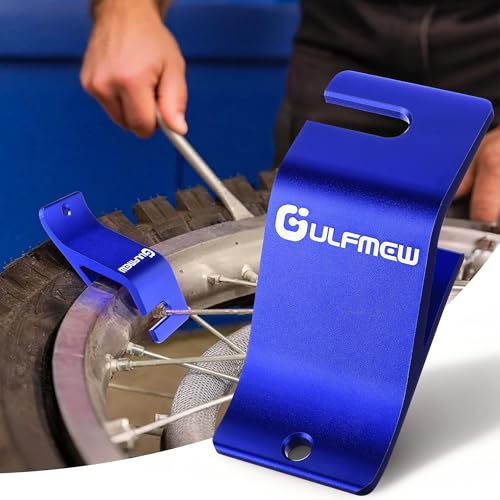 Motorcycle Tire Bead Installation Holder Hook(Blue) | Aluminum Alloy Off Road Tire Removal Changer Tool, Wheel Bead Install Assistance Tool for Dirt Bike Motocross Motorcycle - color: Blue