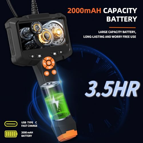 Daxiongmao Endoscope Camera with Light, 1080P HD Borescope, IP67 Waterproof Snake Camera – Ideal for Inspecting Walls, Vents, Automotive Engines, Pipes – A Great Gift Tool for Men (33ft) - size: 33 FT