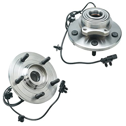 Detroit Axle - Rear 2pc Wheel Bearing Hubs for 2007-2008 Chrysler Pacifica, 2 Wheel Bearing and Hubs Assembly Replacement - style: 512330 x2/Pair