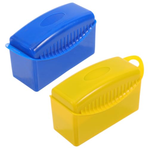 2pcs Tire Shine Applicator Brush Set for Car Interiors and Tires, Featuring Portable Design with Plastic and Sponge Material, for Interior Cleaning and Wheel Detailing