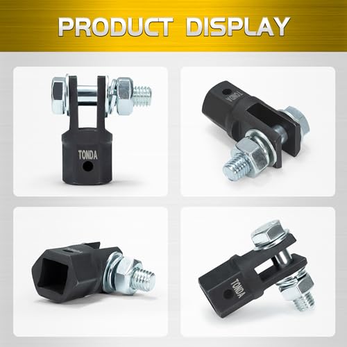 TONDA Scissor Jack Drill Adapter for 1/2 Inch Impact Wrench or 13/16 Inch Lug Wrench - color: 1 PACK