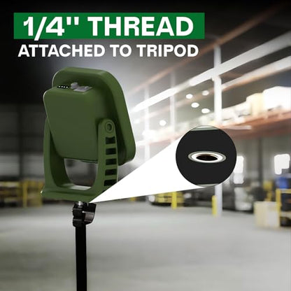 Rechargeable Work Light, 4000LM Magnetic Portable Work Light with Stand, 12000mAh Battery Powered LED Flood Light, USB-C, 180° Rotating for Garage, Car Repair, Camping