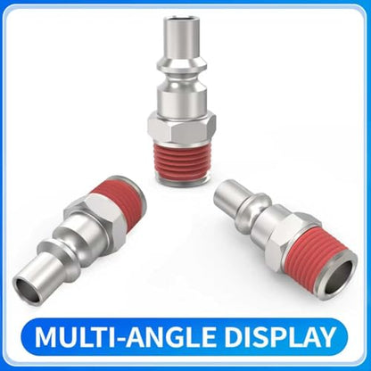 ChillWaves A-Style(ARO) Air Plug, 1/4" NPT Male Pneumatic Plugs, Air Compressor Accessories Fittings(30-PACK) - size: 1/4" MNPT, style: PACK OF 30