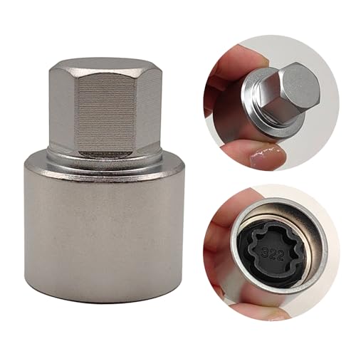 322 Wheel Locking Nut Key for Mercedes Benz, Lug Nut Removal Tool | Wheel Lock Nut Socket Adapter, Anti-Theft Screw Remover, Hand Repair Tool, Tyre Fitting, garage - color: Scoket 322