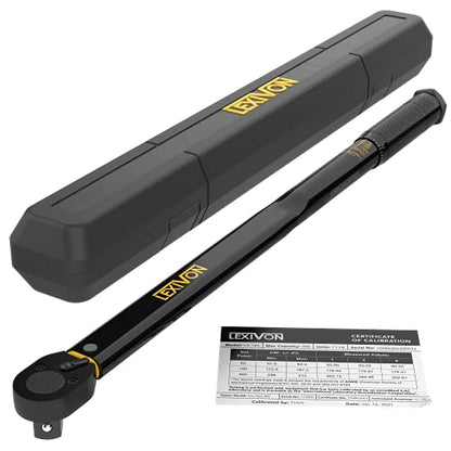LEXIVON 3/4-Inch Drive Click Torque Wrench 30~300 Ft-Lb / 40.7~406.8 Nm (LX-185) - size: 3/4"DR. 30~300 FT-LB