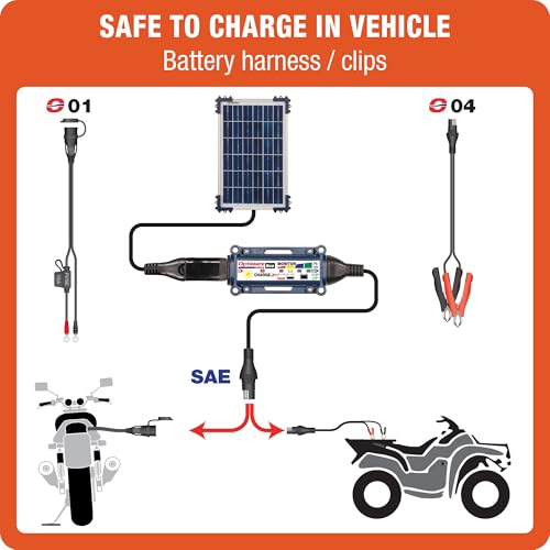 Optimate Solar Duo 10W, TM522-D1, 6-Step 12V / 12.8V 0.83A Weatherproof Solar Battery Saving Charger & maintainer - style: OptiMATE Solar DUO 12V / 12.8V charge controller with 10W Solar Panel