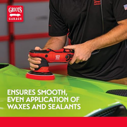 Griot's Garage 5.5” Red Foam Waxing Pads for Car Detailing, Polishing and Buffing Pads for Use with Waxes and Sealants, 10525, Set of 2 - style: 5.5" Pads (Set of 2)