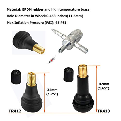 Dr.Roc Tire Spoon Lever Dirt Bike Lawn Mower Motorcycle Tire Changing Tools with Stable Bag 3 Tire Irons 2 Rim Protectors 1 Valve Stems Set TR412 TR413 - size: 11"