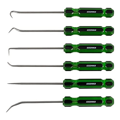 OEMTOOLS 26545 6 Piece Hook And Pick Set With Acetate Handle, Hook Tool And Pick Tool, Vehicle Pick And Hook Set, Pick Tool Set For Mechanics - style: 6 Piece