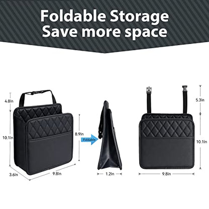 FrgKbTm Car Seat Back Hanging Bag Car Document Holder Multi-Pocket Bottle Bag Storage Box Organizer Travel Tidy Pouch Pocket Kids - color: Black A