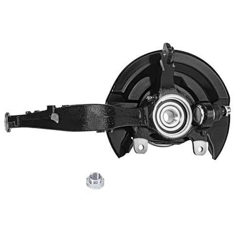 Detroit Axle - 2.4L Front 4pc Steering Knuckles Kit for 03-07 Honda Accord, 2 Steering Knuckles & Wheel Bearing Hubs 2 Outer Tie Rod Ends 2003 2004 2005 2006 2007 Replacement - size: 4SU50427/Kit