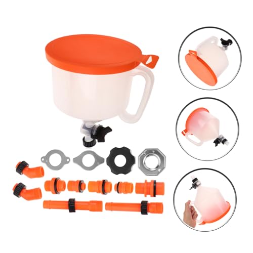Cabilock Coolant Filling Funnel Kit Radiator Coolant Refill Funnel 15pcs Car Supplies Spill Proof Filling Tool