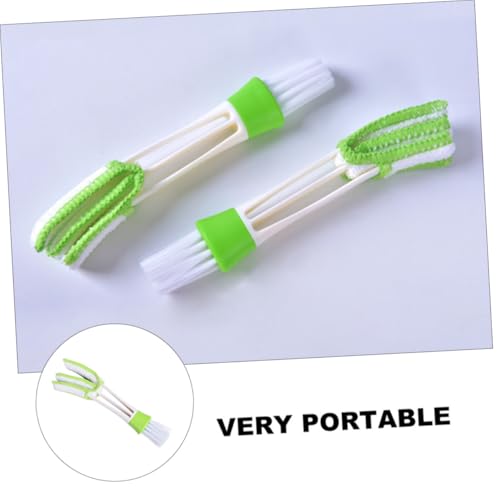Ipetboom 3pcs Double-Ended Air Vent Cleaning Brush Set Car Air Conditioner Cleaner Mini Duster for Interior Detailing and Dashboard Dusting Tools