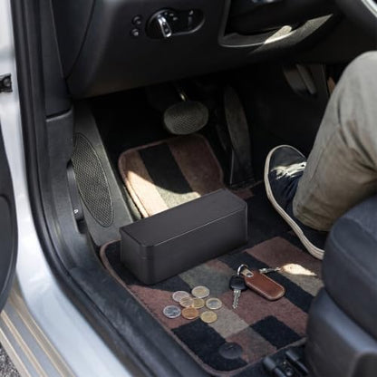 Car Holder, Portable Organizer Storage Box, Plastic Change Holder, 11.5x4x3.6 Inches for Car, Truck, and Home