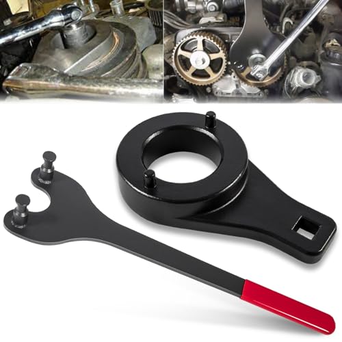 Sunluway for Toyota 3.4L V6 Engine Crankshaft Damper Pulley Holding Tool & Cam Pulley Holder W89208 fits Tacoma 4Runner T100 Tundra Pickup, Harmonic Damper and Camshaft Pulley Holding Tool