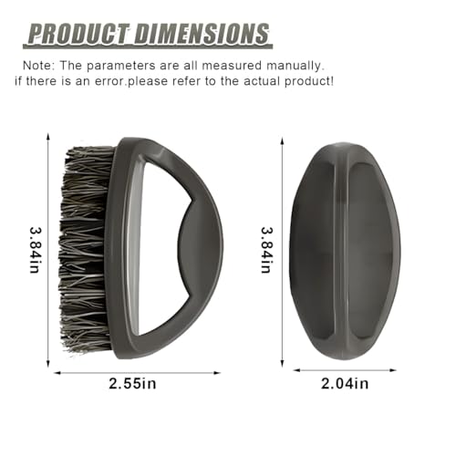 Soft Horsehair Bristle Leather Cleaning Brush for Car Interior, Comfortable Grip Car Wash Brush to Clean Upholstery Furniture Boots, Felt Hat Scrub Brushes Auto Detailing Cleaner Tool (1PC) - size: 1PC