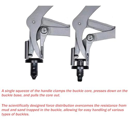 Car Clip Pliers, Panel Clip Removal Pliers,Heavy-Duty Non-Destructive Removal Tool for Door Panels, Trim Clips, Rivets, and Interior Panels, Damage-Free Disassembly