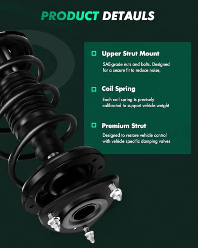 SCITOO Front Complete Struts Spring Assembly Rear Shocks Struts Fits 2004-2006 for Scion xA 2004-2006 for Scion xB Quick Struts 172245 343426 5601 - Set of 4