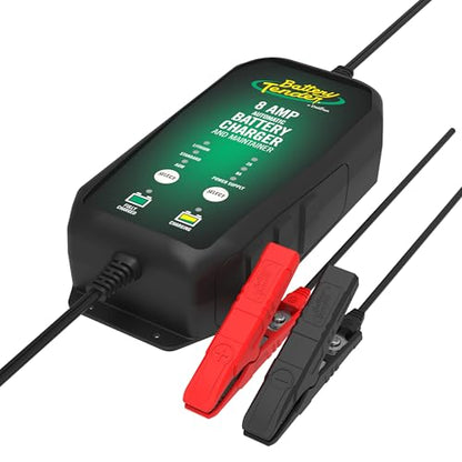 Battery Tender Power Tender 8 AMP / 2 AMP 12V Battery Charger and Maintainer – Fast Charging, Power Supply, IP65 Weather Resistant – Compatible with Lead Acid, AGM, Gel, & Lithium - 022-1005-DL-WH