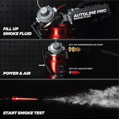 AutoLine Pro EVAP High Volume Smoke Machine Leak Tester – Shop Series - Automotive Smoke Tester for Vacuum Leak Detection - Car Smoke Machine with Ceramic Smoke Coil and Best Ranked Smoke Fluid - style: Shop Series