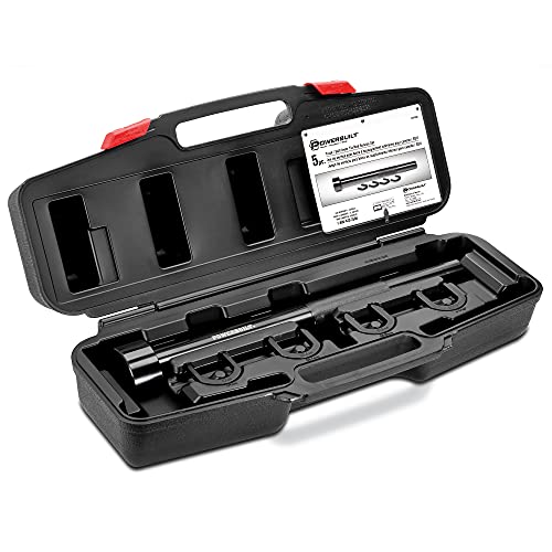 Powerbuilt Inner Tie Rod Tool Kit, Removal and Installation Mechanic Set with Crowfoot Adapters, Domestic and Import, Vehicles, Trucks, SUVs - 641440 - style: 5 Piece