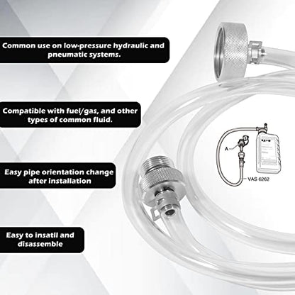 Oil Filling Hose Compatible with VAG DSG VW Audi, Replace for VAS 6262A Gearbox Oil Change Kit with Oil Change Adapter