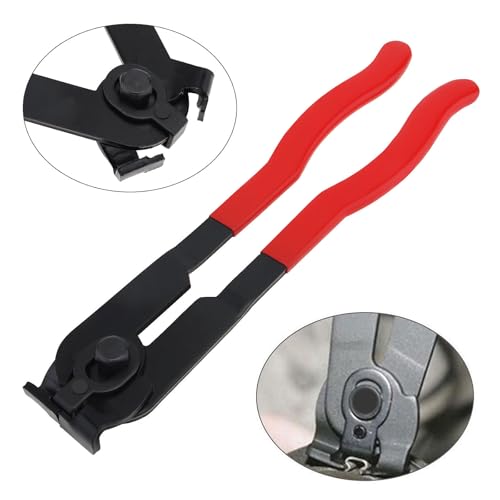 CV Joint Boot Clamp Pliers Kit Clamp Pliers & Ear Clamp Banding Tool with 20PCS CV Boot Clamps Ear Type/No hole, Adjustable Axle Joint Crimp Tool for UTV ATV Most Cars
