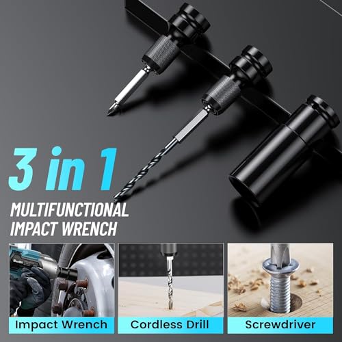 Seesii Electric Car Jack Kit,5 Ton 12V Car Jack Hydraulic with Electric Impact Wrench and Tire Inflator