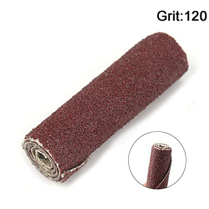 SI FANG Mini Sanding Engine Port and Polish Kit 1-1/2'' 120 Grit, Cylinder Head Abrasive Sandpaper Porting & Polishing Cartridge Roll Tool, for Metal Aluminum Cast Iron Sanding Rust Removal (5Pcs) - style: 120# 1-1/2''(Cylinder)