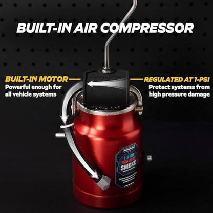 AutoLine Pro EVAP High Volume Smoke Machine Leak Tester with Built-in Air Pump - Shop Series Plus - Automotive Smoke Tester for Vacuum Leak Detection - Ceramic Coil and Best Ranked Smoke Fluid - style: Shop Series Plus