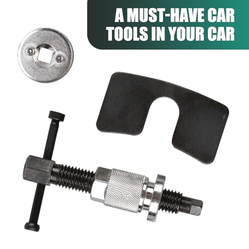 WZP Car Brake Piston Rewind Tool, Rust-proof Rear Brake Caliper Compression Tool, Universal Piston Wind Back Replacement Accessory for Cars Trucks