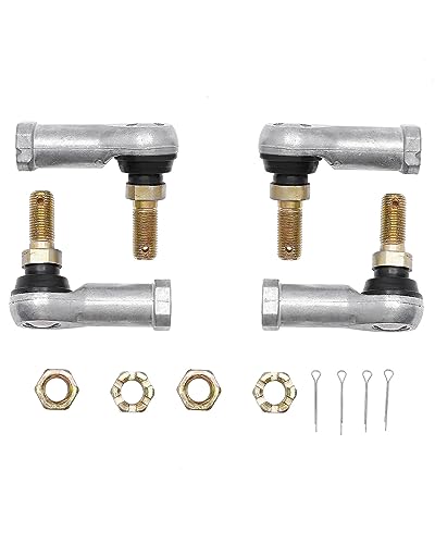 Tie Rod End Kit, Compatible With 1997-2017 Honda Foreman 400/450 / 500 | 2001-2017 Honda Foreman Rubicon 500, Two Sets Ball Joint, ATV Accessories - size: 1997-2017 Honda Foreman