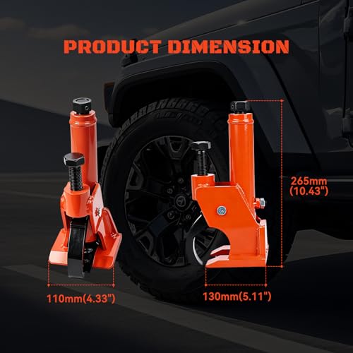 Manual Tire Bead Breaker Tool, Heavy-Duty Rim-Safe Bead Breaker with Rubber Pad for 38–42 Inch Tires, Portable Tire Repair Tool for ATVs, UTVs, Tractors, Trucks & Off-Road Vehicles