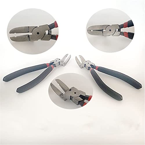Diagonal Pliers Side Cutting Plier Car Panel Puller Clip Pry Plastic Rivets Fastener Removal Wire Flush Cutters Auto Push Retainer - color: 2nd Black