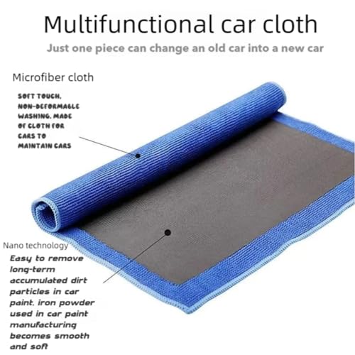 4 Pcs Clay Towel Strong Adsorption Force and Large Size for Microfiber Towels for Cars Detailing DIY Detail Clay Bars Auto Detailing
