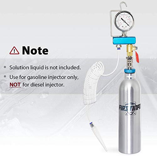 FIRSTINFO 4-in-1 Fuel Injection & Intake Valve Cleaner, Vacuum Tester Kit | Combustion chamber service | Quick coupler | Switch valve control | Negative pressure gauge