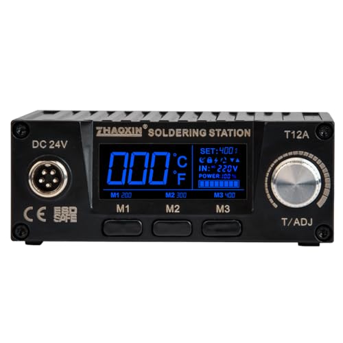 T12 Soldering Station 74W Quick Heating LCD Digital Display Electric Welding Iron Temperature Adjustable With Tip