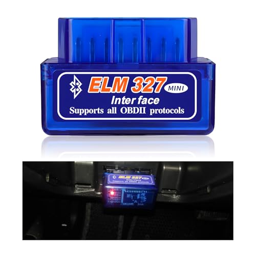ELM327 OBDⅡ Car Auto Diagnostic Scanner, Portable Auto Bluetooth Engine Fault Code Reader, Wireless Interface Adapter Professional Diagnostic Tool for Most OBD II Vehicles - color: 1 PCS
