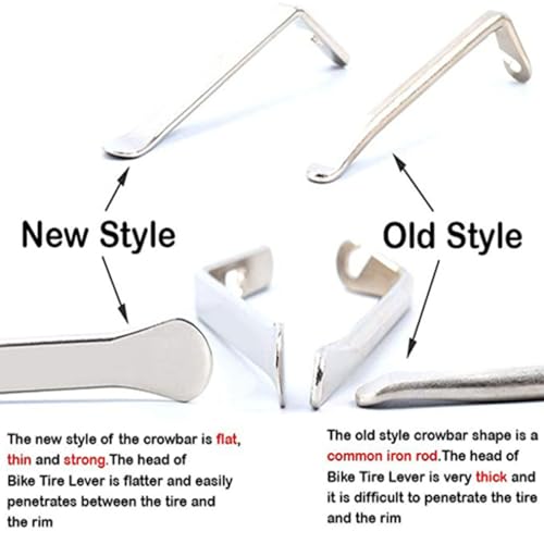 RiToEasysports Tire Lever Set, Heavy Duty Metal Tool for Changing Tires on Cars Trucks Motorcycles, Durable Bar Kit for DIY Mechanics and Off-Road Vehicle Owners