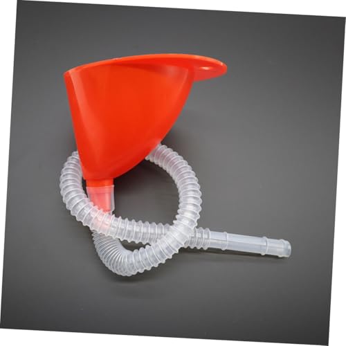 Yardwe 3 Sets Long Flexible Automotive Funnels with Transparent Hose for Precise Fuel and Oil Pouring Plastic Gasoline Funnels for Cars Rvs Motorcycles No Spill Reusable Fuel Transfer Kit