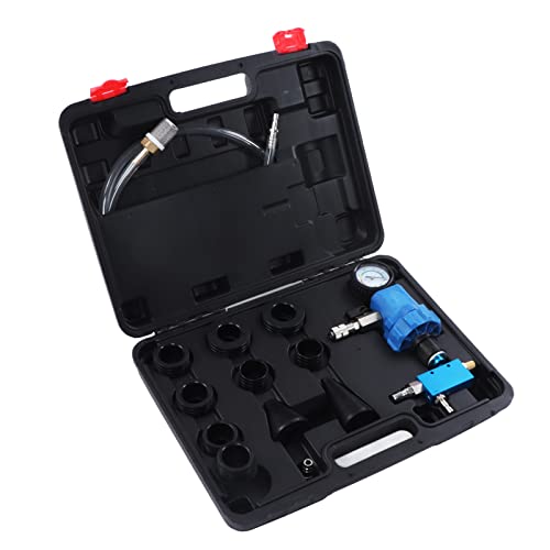 Coolant Vacuum Refill Tool Kit 14 Pieces Universal Engine Cooling System Vacuum Pressure Testing Kit with 8 Adapters for Cars SUVs Light Trucks
