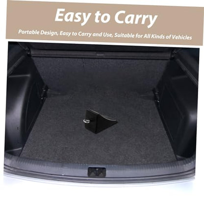 ABOOFAN Heavy Duty Rubber Wheel Chock Set Portable Non-Slip Tire Stopper for Cars RVs and Trailers Sturdy Adjustable Ramp Wedge for Travel and Camping
