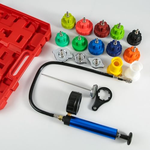 Pressure Tester for Coolant System Quick Test Vacuum Refill | Leak Tester Vacuum Coolant Fill Kit for Vehicle Truck RV Water Tank Engine Hydraulic