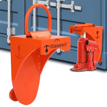 Shipping Container Jack Lug - 75000 LBS Capacity Leveling Attachment, Thick High-Carbon Steel, Easy-Grip Handle, for Sea Cans & Container Homes Booster Leveler