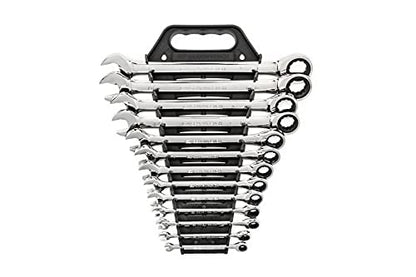 GEARWRENCH 13 Piece 12 Point Ratcheting Combination Wrench Set SAE | 9312 - size: One Size, style: 13 Piece SAE