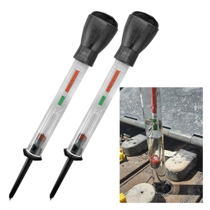 Car Battery Density Tester, Precision Automotive Batteries Electrolyte Hydrometer, Vehicle Batteries Fast Detection and Repairing Tool for Golf Cart, Deep Cycle Battery (2PCS) - size: 2PCS