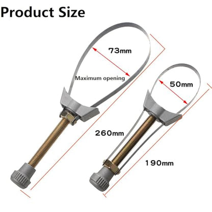 Adjustable Oil Filter Removal Strap Wrenchs Tool, 2025 New Strap Wrenchs Heavy Duty Oil Filter Tool, 2 In 1 Universal Multifunctional Oil Filter Removal Too For Car, Truck, Excavators