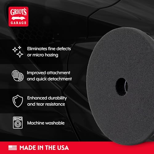 Griot's Garage BOSS 5.5” Finishing Foam Pads for Car Polishing and Detailing, Buffing Pads for Light Scratch Removal, Auto Wax, and Sealant Application, Set of 2 - size: 5.5 Inch Pads (Set of 2)